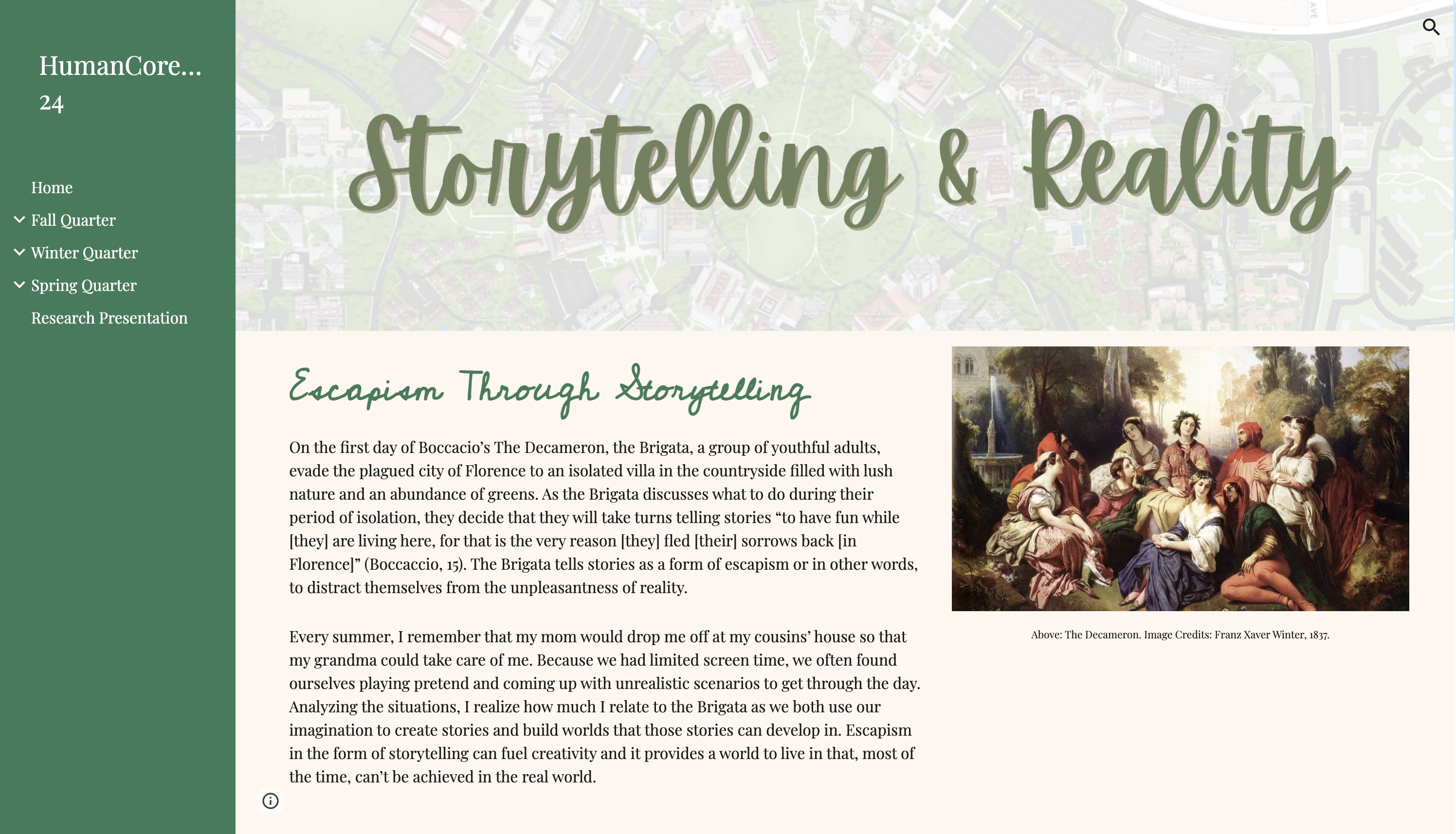 Example of activity from digital archive.